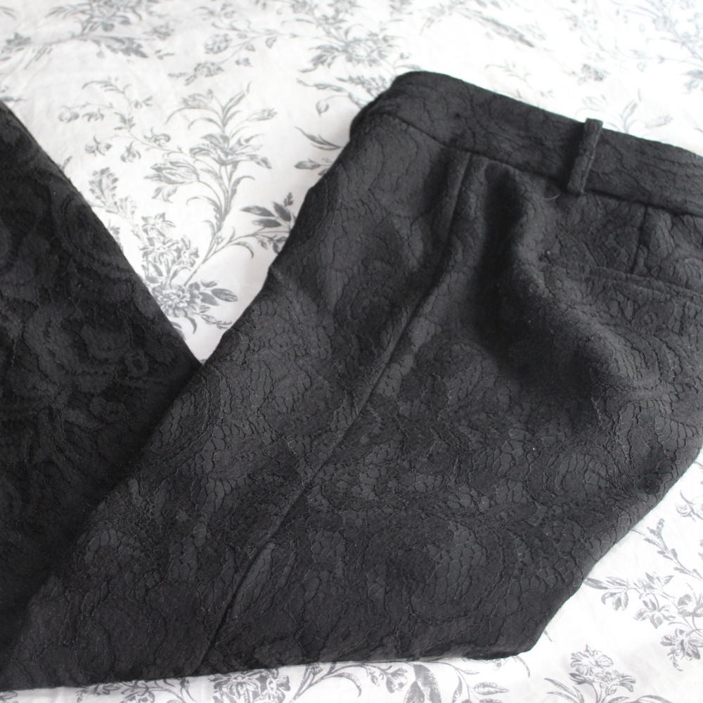 Ann Taylor Skinny Lace Work Pant